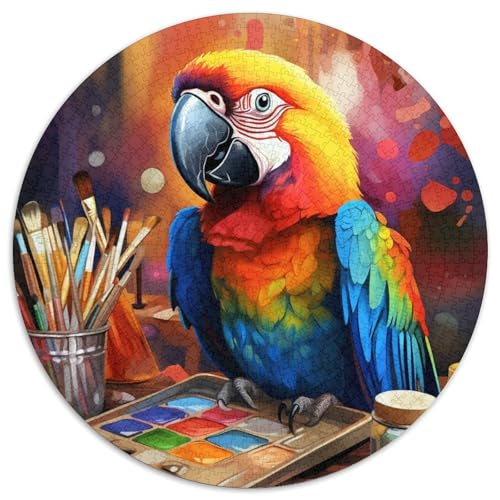 Puzzle mit 1000 Teilen für Erwachsene, Papagei, 1000-teiliges Puzzle für Erwachsene, Geburtstage, Weihnachten, Halloween, Erntedankfest, Ostern (Größe 67,5 x 67,5 cm) von XHAXING