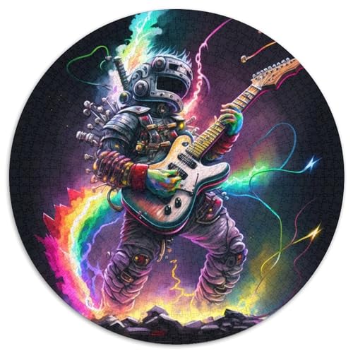 Puzzle mit 1000 Teilen für Erwachsene, Roboter spielt Gitarre, Papierpuzzle, Teenager, Paare und Freunde zum Geburtstag, Weihnachten (Größe 67,5 x 67,5 cm) von XHAXING