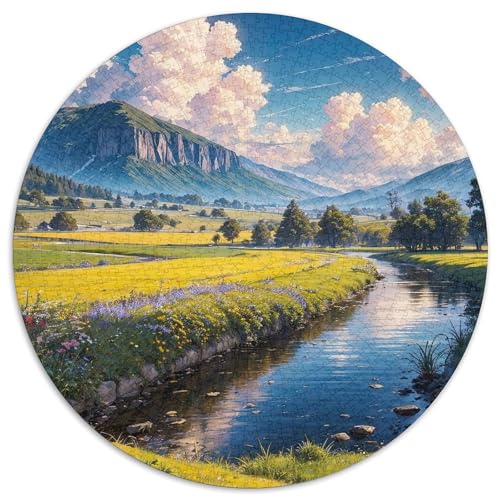 Puzzle mit 1000 Teilen für Erwachsene, Sonnenblumenfeld, Papierpuzzle, Familienaktivitätsspiel für Teenager, anspruchsvolles Denkspiel (67,5 x 67,5 cm) von XHAXING