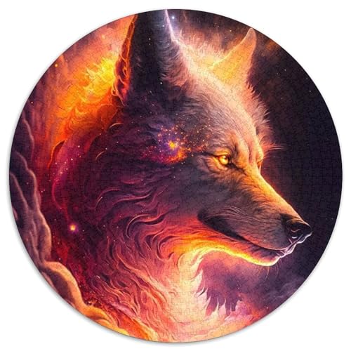 Puzzle mit 1000 Teilen für Erwachsene, Space Fox, 1000-teiliges Puzzle für Erwachsene, DIY-Kunstdekor, (Größe 67,5 x 67,5 cm) von XHAXING