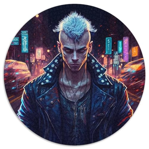 Puzzle mit 1000 Teilen für Erwachsene, Street-Punk-Papierpuzzle, Familienaktivitätsspiel für Teenager, anspruchsvolles Denkspiel (67,5 x 67,5 cm) von XHAXING