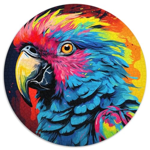 Puzzle mit 1000 Teilen für Erwachsene, Tiere, Vögel, Papageien, Kartonpuzzle, anspruchsvolle DIY-Kunst für Enthusiasten, Entspannung (67,5 x 67,5 cm) von XHAXING