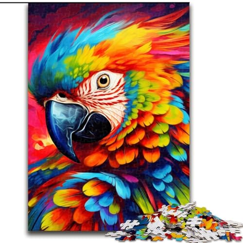 Puzzle mit 1000 Teilen für Erwachsene, Tiere, Vögel, Papageien, aus Pappe, lustige Aktivitäten für zu Hause, Geburtstagsgeschenk, Reisegeschenke, 1000 Stück(26x38cm) von XHAXING
