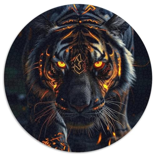 Puzzle mit 1000 Teilen für Erwachsene, Tiger-Papierpuzzle, Familienaktivitätsspiel für Teenager, anspruchsvolles Denkspiel (67,5 x 67,5 cm) von XHAXING