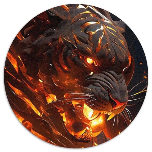 Puzzle mit 1000 Teilen für Erwachsene, Tiger-Papierpuzzle, Familienaktivitätsspiel für Teenager, anspruchsvolles Denkspiel (67,5 x 67,5 cm) von XHAXING