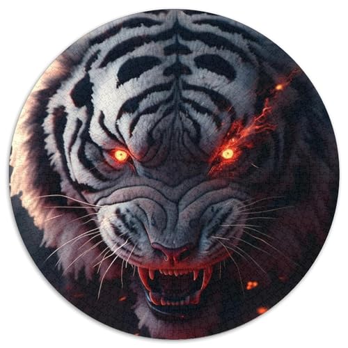 Puzzle mit 1000 Teilen für Erwachsene, Tiger-Papierpuzzle, Familienaktivitätsspiel für Teenager, anspruchsvolles Denkspiel (67,5 x 67,5 cm) von XHAXING