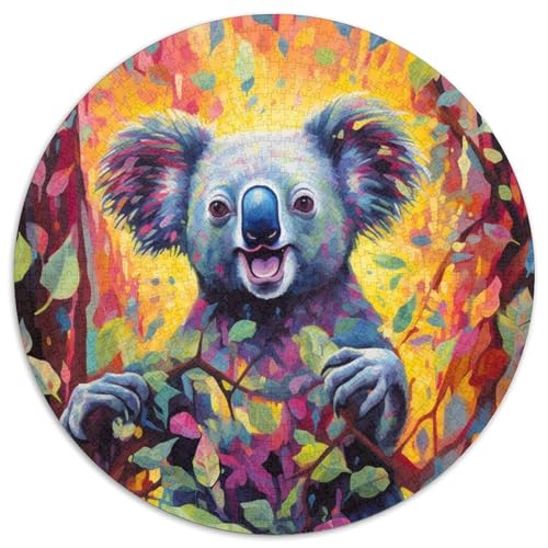Puzzle mit 1000 Teilen für Erwachsene, buntes Koala-Papierpuzzle, Familienaktivitätsspiel für Teenager, anspruchsvolles Denkspiel (67,5 x 67,5 cm) von XHAXING