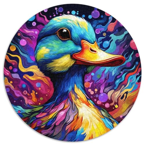 Puzzle mit 1000 Teilen für Erwachsene, farbenfrohe Kunstenten, anspruchsvolle Puzzles für Teenager und Familienspaß – DIY-Denkspiel als Geschenk (67,5 x 67,5 cm) von XHAXING