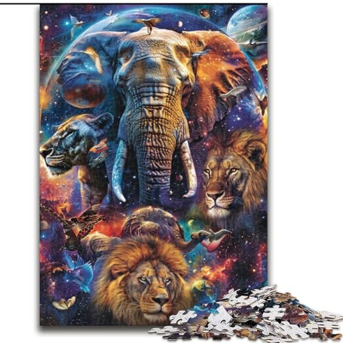 Puzzle mit 1000 Teilen für Erwachsene, farbenfrohes Lebensbaum-Puzzle aus Holz, ideal für Familienspaß Feiertage, Geburtstage, 1000 Stück(50x75cm) von XHAXING