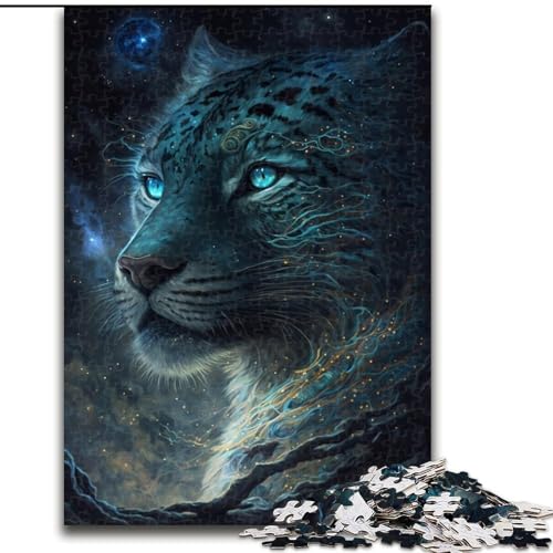 Puzzle mit 1000 Teilen für Erwachsene, magisches Leoparden-Puzzle aus Pappe, anspruchsvolles Denkspiel für Teenager, perfekt als Heimdekoration oder Geschenk, 1000 Stück(26x38cm) von XHAXING