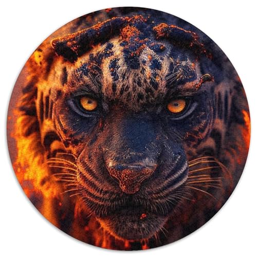 Puzzle mit 1000 Teilen für Erwachsene. Die wildesten Tiger, runde Kartonpuzzles für Reiseliebhaber und Paare, anspruchsvolles Spielzeug (Größe 67,5 x 67,5 cm) von XHAXING