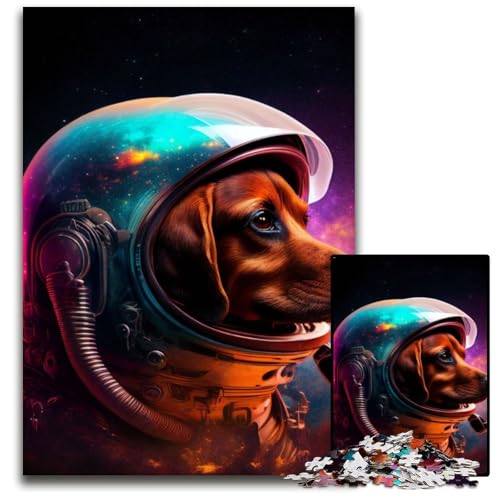 Puzzles für 1000 Teile, Weltraum-Dackel-Wurst-Puzzles für Erwachsene, Familienspaß-Aktivität, Gehirn-Herausforderung, Teenager, 26x38cm Puzzles für 1000 Teile, Weltraum-Dackel-Wurst-Puzzles für Erwachsene, Familienspaß-Aktivität, Gehirn-Herausforderung, Teenager, 26x38cm von XHAXING