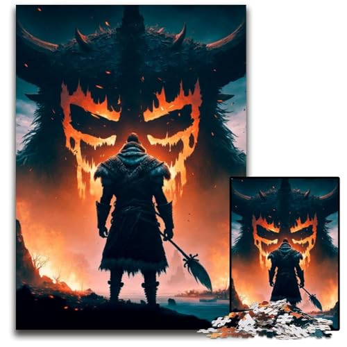 Puzzles für 1000 Teile, riesige Monster-Puzzles für Erwachsene, Spaß für die ganze Familie, Herausforderung für das Gehirn, Teenager, 26x38cm Puzzles für 1000 Teile, riesige Monster-Puzzles für Erwachsene, Spaß für die ganze Familie, Herausforderung für das Gehirn, Teenager, 26x38cm von XHAXING