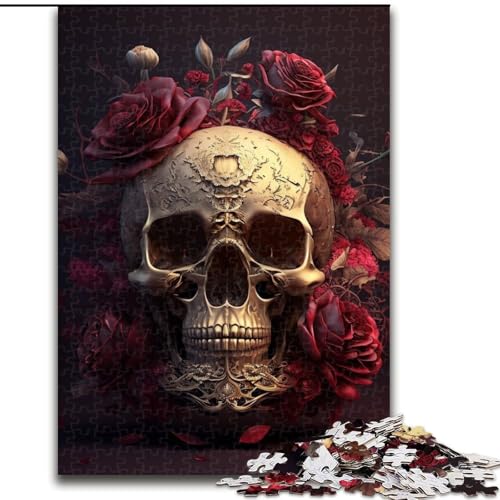 Puzzles für Erwachsene, 1000 wunderschöne Totenkopf-Puzzles aus Pappe, perfekt für Heimdekoration, Geburtstage, Feiertage und Geschenke, 1000 Teile(26x38cm) von XHAXING