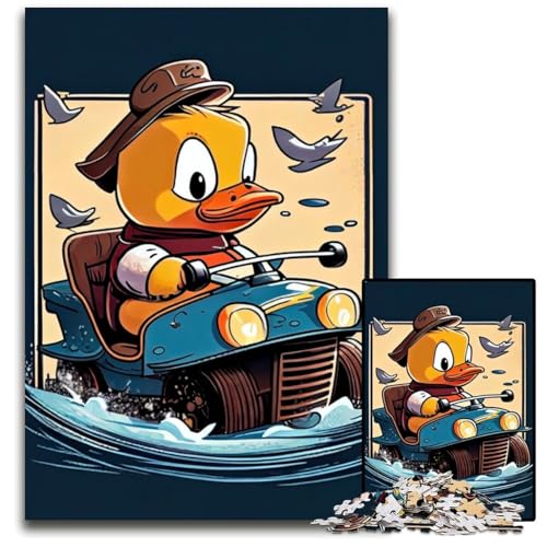 Ride with The Quackstar 1000-Teile-Puzzle für Erwachsene, Puzzle, ideal für Familienspaß, Entspannung, 26x38cm Ride with The Quackstar 1000-Teile-Puzzle für Erwachsene, Puzzle, ideal für Familienspaß, Entspannung, 26x38cm von XHAXING