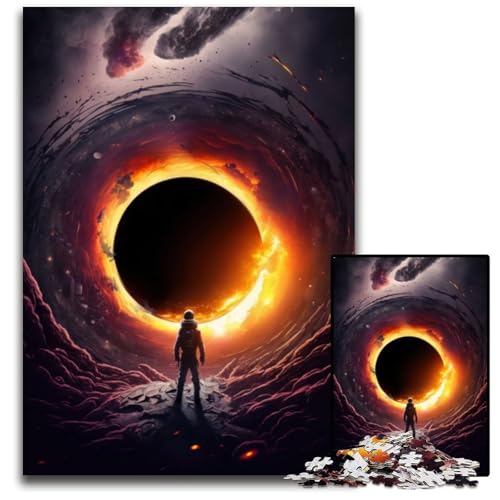 Schwarzes Loch-Puzzle für 1000-teilige Papppuzzles, anspruchsvolles DIY-Denkspiel, perfektes Familienspiel oder dekoratives Geschenk, 26x38cm Schwarzes Loch-Puzzle für 1000-teilige Papppuzzles, anspruchsvolles DIY-Denkspiel, perfektes Familienspiel oder dekoratives Geschenk, 26x38cm von XHAXING