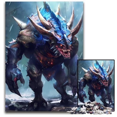 Stacheliges Monster-Puzzle, 1000 Teile, für Erwachsene, schwierige Puzzles für Erwachsene, Spaß bei Heimaktivitäten, Geburtstagsgeschenk, Reisegeschenk, 50x75cm Stacheliges Monster-Puzzle, 1000 Teile, für Erwachsene, schwierige Puzzles für Erwachsene, Spaß bei Heimaktivitäten, Geburtstagsgeschenk, Reisegeschenk, 50x75cm von XHAXING