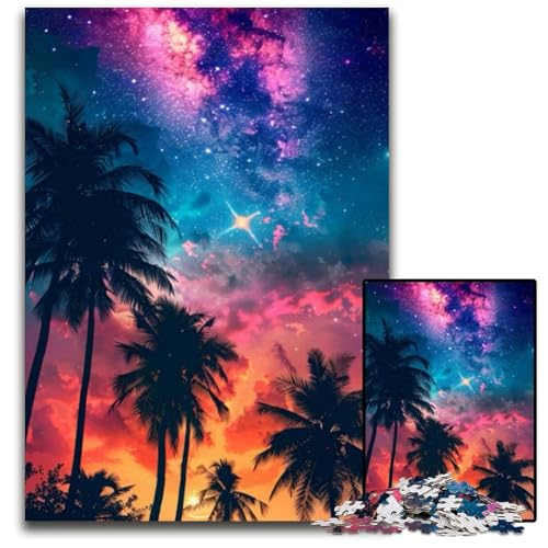 Strandnachtszene, 1000-teiliges Puzzle für Erwachsene, anspruchsvolles DIY-Denkspiel, perfektes Familienspiel oder dekoratives Geschenk, 26x38cm Strandnachtszene, 1000-teiliges Puzzle für Erwachsene, anspruchsvolles DIY-Denkspiel, perfektes Familienspiel oder dekoratives Geschenk, 26x38cm von XHAXING