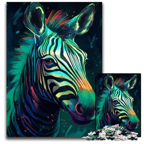 Zebra-Puzzles für 1000 Teile aus Pappe, anspruchsvolles DIY-Denkspiel, perfektes Familienspiel oder dekoratives Geschenk, 26x38cm Zebra-Puzzles für 1000 Teile aus Pappe, anspruchsvolles DIY-Denkspiel, perfektes Familienspiel oder dekoratives Geschenk, 26x38cm von XHAXING