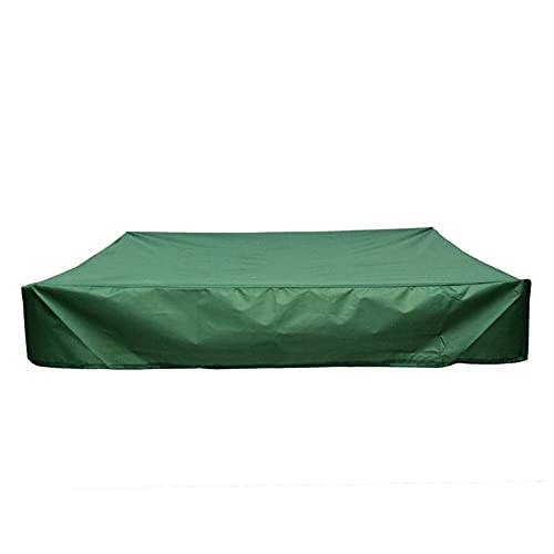 Sandkastenabdeckungen,Platz Staubdichtes Sandbox Deckel Mit Kordelzug, Wasserdicht Sandkasten Deckel,Durable, Reißfest, Vermeiden Sie Sand Und Spielzeug Umweltverschmutzung. (Grün,120 x 120 cm) von XHDZSW