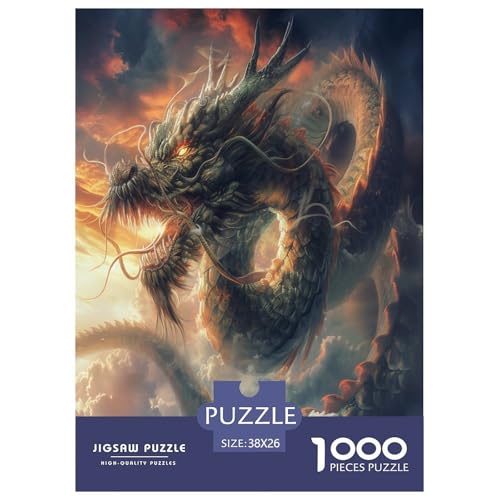 Drachen Puzzle 1000-teilige Schwer Puzzle Spielzeug Lernspiel Impossible Herausforderungsspielzeug Für Erwachsene Kinder 38x26cm/1000pcs Drachen Puzzle 1000-teilige Schwer Puzzle Spielzeug Lernspiel Impossible Herausforderungsspielzeug Für Erwachsene Kinder 38x26cm/1000pcs von XHSMSHWY