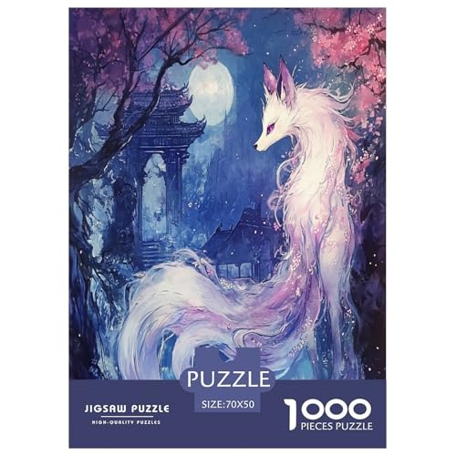 Fox Puzzles 1000 Teile Schwer Puzzle Spielzeug Lernspiel Impossible Herausforderungsspielzeug Für Erwachsene Kinder 70x50cm/1000pcs von XHSMSHWY