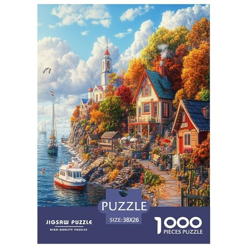 Küstenleuchtturm Puzzle 1000-teilige Schwer Puzzle Spielzeug Lernspiel Impossible Herausforderungsspielzeug Für Erwachsene Kinder 38x26cm/1000pcs Küstenleuchtturm Puzzle 1000-teilige Schwer Puzzle Spielzeug Lernspiel Impossible Herausforderungsspielzeug Für Erwachsene Kinder 38x26cm/1000pcs von XHSMSHWY