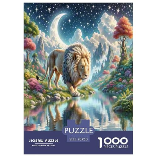 Löwen Puzzle 1000 Teile Schwer Puzzle Spielzeug Lernspiel Impossible Herausforderungsspielzeug Für Erwachsene Und Kinder Ab 14 Jahren 70x50cm/1000pcs Löwen Puzzle 1000 Teile Schwer Puzzle Spielzeug Lernspiel Impossible Herausforderungsspielzeug Für Erwachsene Und Kinder Ab 14 Jahren 70x50cm/1000pcs von XHSMSHWY