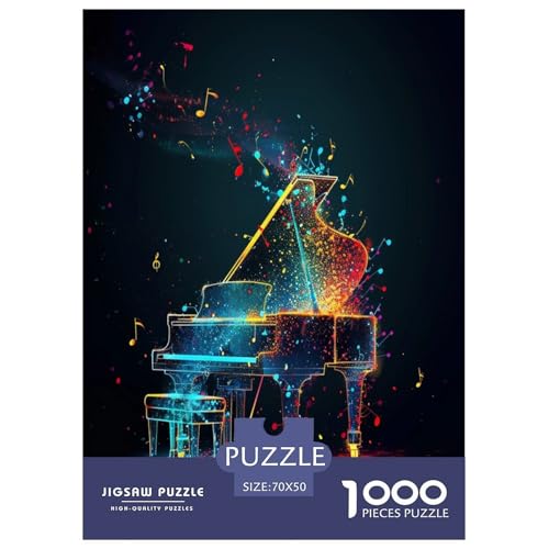 Musiknotation Puzzle 1000-teilige Schwer Puzzle Spielzeug Lernspiel Impossible Herausforderungsspielzeug Für Erwachsene Und Kinder Ab 12 Jahren 70x50cm/1000pcs von XHSMSHWY