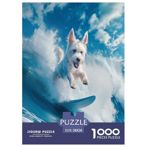 West Highland Weißer Terrier Puzzles 1000 Teile Schwer Puzzle Spielzeug Pädagogisches Spiel Impossible Herausforderungsspielzeug Für Erwachsene Und Kinder Ab 12 Jahren 38x26cm/1000pcs West Highland Weißer Terrier Puzzles 1000 Teile Schwer Puzzle Spielzeug Pädagogisches Spiel Impossible Herausforderungsspielzeug Für Erwachsene Und Kinder Ab 12 Jahren 38x26cm/1000pcs von XHSMSHWY
