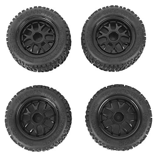 XHTLLO 4 Stück RC-Reifen Gummi-Universal-LKW-Räder Für 1:14 1:16 1:18 Automodellzubehör, Stabil Und Verschleißfest von XHTLLO