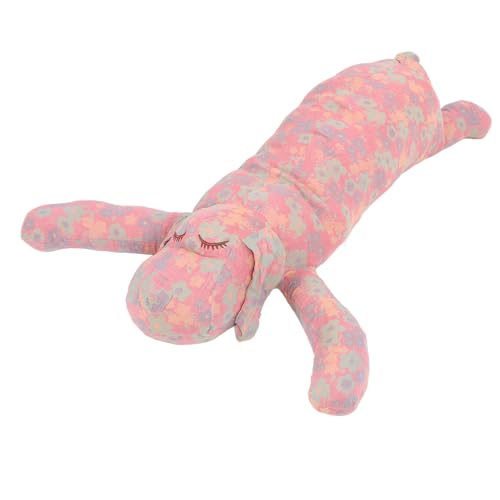 XHTLLO Niedliches Hunde-Plüschkissen Für Schlafsofa, Verhindert Verformung, Farbechtes Stofftierspielzeug(Rosa) von XHTLLO