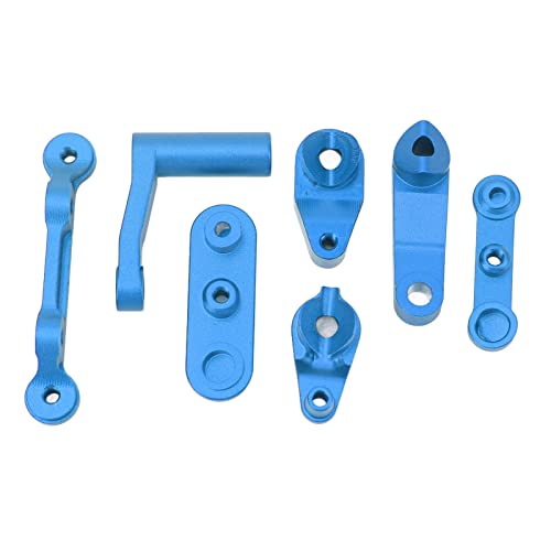 XHTLLO RC-Lenkkurbelsatz aus Aluminiumlegierung, Upgrade-Teil Für 1/10 RC-Autos, Lenkbaugruppe Mit Verbesserter Leistung(Blau) von XHTLLO