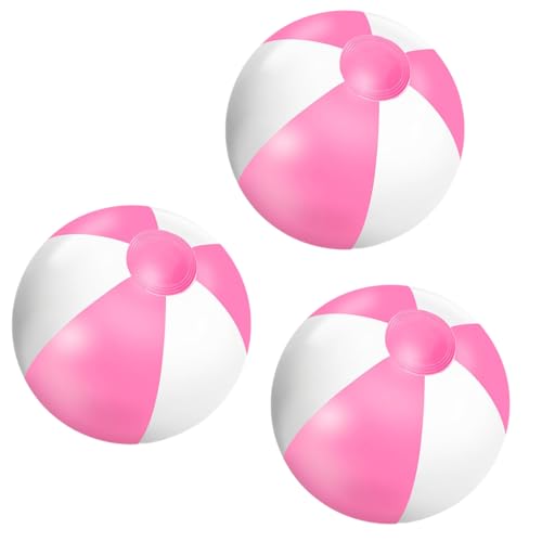Aufblasbare Wasserball, 3 Stück Aufblasbare Wasserbälle, Strandball Aufblasbar, Wasserball für Schwimmbad Party Ball, Strand, Garten von XIABYAYU