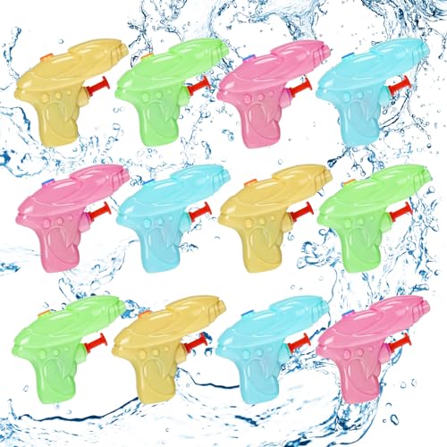 XIABYAYU Mini Wasserpistolen, 12 Stück Wasserpistole Klein, Wasserpistolen für Kinder, Wasserpistole Spielzeug, Wasserpistolen Set, Wasserblaster Kinder für Sommer Spielzeug Pool Garten Strand Party XIABYAYU Mini Wasserpistolen, 12 Stück Wasserpistole Klein, Wasserpistolen für Kinder, Wasserpistole Spielzeug, Wasserpistolen Set, Wasserblaster Kinder für Sommer Spielzeug Pool Garten Strand Party von XIABYAYU
