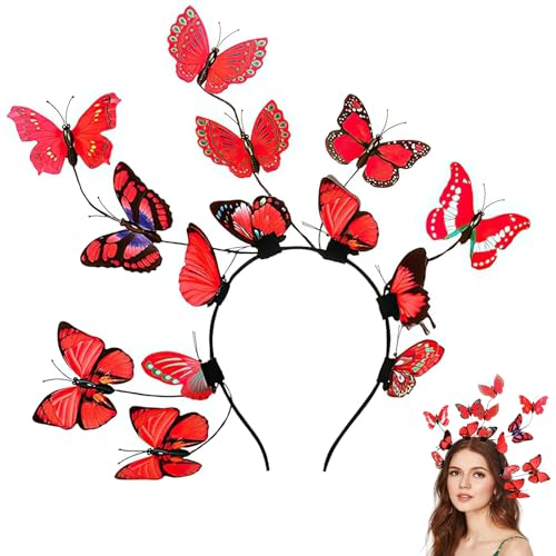 XIABYAYU Schmetterling Haarreif, Schmetterlinge Haarschmuck, Schmetterling Haarreifen, Stirnband Schmetterling für Damen Mädchen Karneval, Tanzkostüme, Fastnacht, Rollenspiele XIABYAYU Schmetterling Haarreif, Schmetterlinge Haarschmuck, Schmetterling Haarreifen, Stirnband Schmetterling für Damen Mädchen Karneval, Tanzkostüme, Fastnacht, Rollenspiele von XIABYAYU