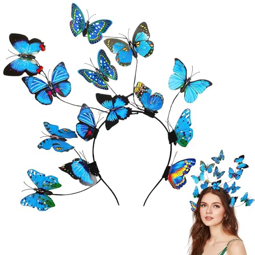 XIABYAYU Schmetterling Haarreif, Schmetterlinge Haarschmuck, Schmetterling Haarreifen, Stirnband Schmetterling für Damen Mädchen Karneval, Tanzkostüme, Fastnacht, Rollenspiele XIABYAYU Schmetterling Haarreif, Schmetterlinge Haarschmuck, Schmetterling Haarreifen, Stirnband Schmetterling für Damen Mädchen Karneval, Tanzkostüme, Fastnacht, Rollenspiele von XIABYAYU