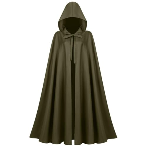 XIADUOBAAN Umhang mit Kapuze Herren Damen Mittelalter Mantel Jedi Robe Ritter Fancy Halloween Cosplay Kostüm Cape Halloween Kleid Lang Gothic Kleidung Vintage Karneval Kostüm XIADUOBAAN Umhang mit Kapuze Herren Damen Mittelalter Mantel Jedi Robe Ritter Fancy Halloween Cosplay Kostüm Cape Halloween Kleid Lang Gothic Kleidung Vintage Karneval Kostüm von XIADUOBAAN
