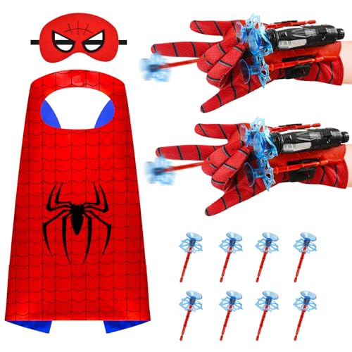 Launcher Handschuhe, Launcher Spielzeug, Cosplay Glove Launcher, Handgelenk Spielzeug Set, Handschuh mit Launcher, Maske, Umhänge, Kinder Cosplay Kostüme für Weihnachten, Halloween, Karneval Launcher Handschuhe, Launcher Spielzeug, Cosplay Glove Launcher, Handgelenk Spielzeug Set, Handschuh mit Launcher, Maske, Umhänge, Kinder Cosplay Kostüme für Weihnachten, Halloween, Karneval von XIAGAW