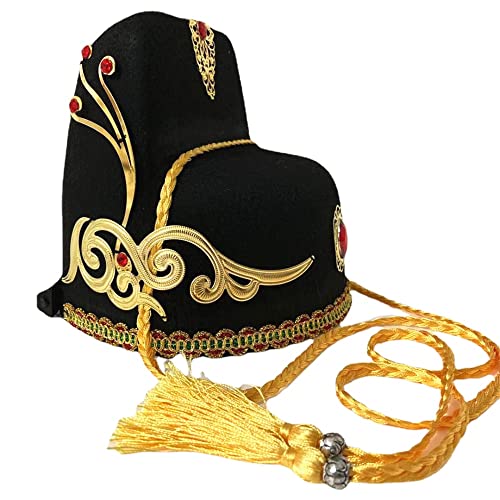 XIALON Herren Ming Dynasty Offizieller schwarzer Gaze-Hut, Kopfschmuck für Cosplay, Hanfu XIALON Herren Ming Dynasty Offizieller schwarzer Gaze-Hut, Kopfschmuck für Cosplay, Hanfu von XIALON