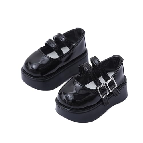 XIANMY Doll High Heels Schnallen Lederschuhe Sandalen Freizeitschuhe Stiefel für 45 cm Puppen 1/4 BJD Girl Doll Dress Up Doll Kostüm Zubehör Schwarz XIANMY Doll High Heels Schnallen Lederschuhe Sandalen Freizeitschuhe Stiefel für 45 cm Puppen 1/4 BJD Girl Doll Dress Up Doll Kostüm Zubehör Schwarz von XIANMY