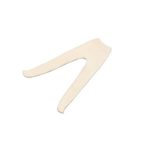 XIANMY Puppe Leggings Socken Strumpfhosen Hosen Anzug Puppe Kleidung Outfits Set für 30cm Mädchen Puppe 1/6 BJD Puppe Anziehpuppe Kostüm Zubehör Beige von XIANMY