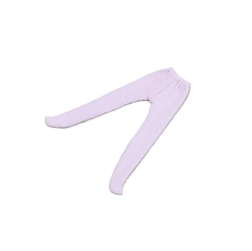 XIANMY Puppe Leggings Socken Strumpfhosen Hosen Anzug Puppe Kleidung Outfits Set für 45cm Mädchen Puppe 1/4 BJD Puppe Anziehpuppe Kostüm Zubehör Lila von XIANMY