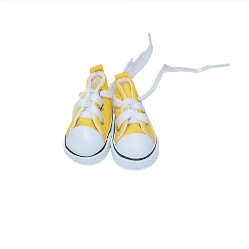 XIANMY Puppen-Canvas-Schuhe, Stiefel, Freizeitschuhe für 20 cm Baumwollpuppen, 1/6, BJD-Puppe, Kostümzubehör, Gelb XIANMY Puppen-Canvas-Schuhe, Stiefel, Freizeitschuhe für 20 cm Baumwollpuppen, 1/6, BJD-Puppe, Kostümzubehör, Gelb von XIANMY