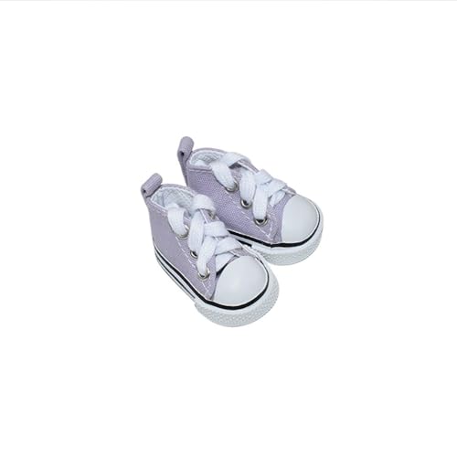 XIANMY Puppen-Canvas-Schuhe, Stiefel, Freizeitschuhe für 20 cm Baumwollpuppen, 1/6, BJD-Puppe, Kostümzubehör, Hellviolett XIANMY Puppen-Canvas-Schuhe, Stiefel, Freizeitschuhe für 20 cm Baumwollpuppen, 1/6, BJD-Puppe, Kostümzubehör, Hellviolett von XIANMY