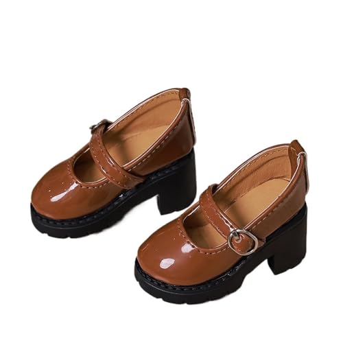 XIANMY Puppen-Lederschuhe, High Heels, Sandalen, Puppen, Tanzschuhe, Freizeitschuhe, Stiefel für 45 cm Mädchenpuppen, 1/4 BJD-Puppe, Kostümzubehör, Braun XIANMY Puppen-Lederschuhe, High Heels, Sandalen, Puppen, Tanzschuhe, Freizeitschuhe, Stiefel für 45 cm Mädchenpuppen, 1/4 BJD-Puppe, Kostümzubehör, Braun von XIANMY