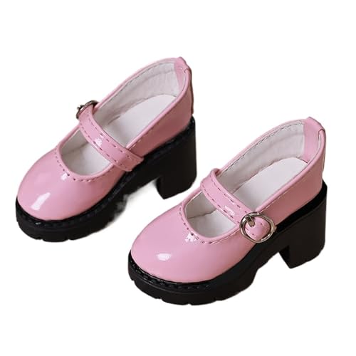 XIANMY Puppen-Lederschuhe, High Heels, Sandalen, Puppen, Tanzschuhe, Freizeitschuhe, Stiefel für 45 cm große Mädchenpuppen, 1/4 BJD-Puppe, Kostümzubehör, Rosa XIANMY Puppen-Lederschuhe, High Heels, Sandalen, Puppen, Tanzschuhe, Freizeitschuhe, Stiefel für 45 cm große Mädchenpuppen, 1/4 BJD-Puppe, Kostümzubehör, Rosa von XIANMY