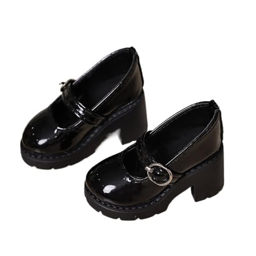 XIANMY Puppen-Lederschuhe, High Heels, Sandalen, Puppen, Tanzschuhe, Freizeitschuhe, Stiefel für 45 cm große Mädchenpuppen, 1/4 BJD-Puppe, Kostümzubehör, Schwarz XIANMY Puppen-Lederschuhe, High Heels, Sandalen, Puppen, Tanzschuhe, Freizeitschuhe, Stiefel für 45 cm große Mädchenpuppen, 1/4 BJD-Puppe, Kostümzubehör, Schwarz von XIANMY