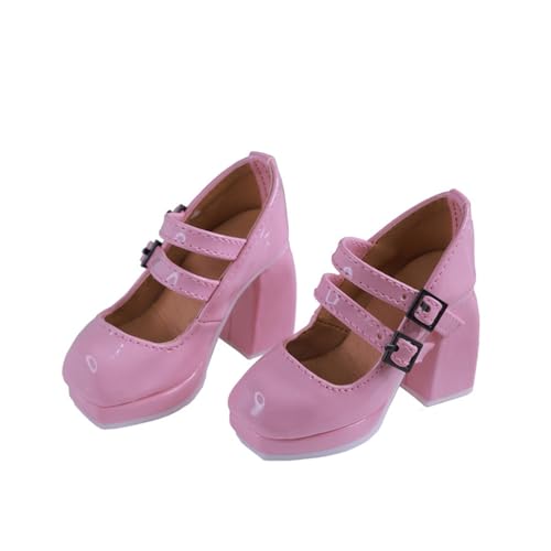 XIANMY Puppen-Lederschuhe, Puppe, High Heels, Schuhe, Sandalen, Freizeitschuhe, Stiefel für 60 cm große Mädchenpuppen, 1/3 BJD-Puppe, Kostümzubehör, Rosa XIANMY Puppen-Lederschuhe, Puppe, High Heels, Schuhe, Sandalen, Freizeitschuhe, Stiefel für 60 cm große Mädchenpuppen, 1/3 BJD-Puppe, Kostümzubehör, Rosa von XIANMY
