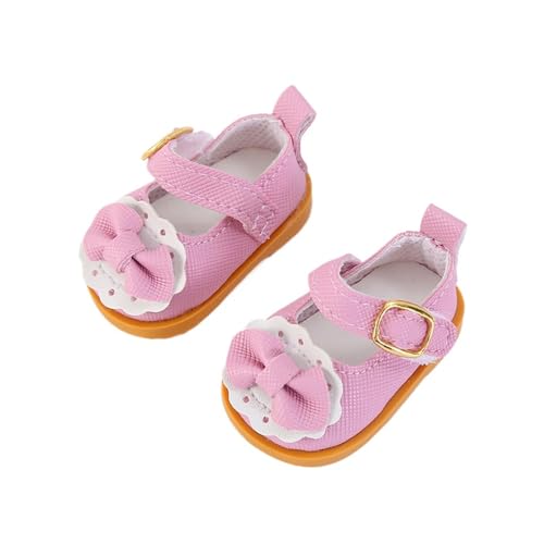 XIANMY Puppen-Lederschuhe, Schleife, Sandale, Freizeitschuhe, Stiefel für 20 cm Baumwollpuppen, 1/6, BJD-Mädchenpuppe, Kostümzubehör, rosa XIANMY Puppen-Lederschuhe, Schleife, Sandale, Freizeitschuhe, Stiefel für 20 cm Baumwollpuppen, 1/6, BJD-Mädchenpuppe, Kostümzubehör, rosa von XIANMY